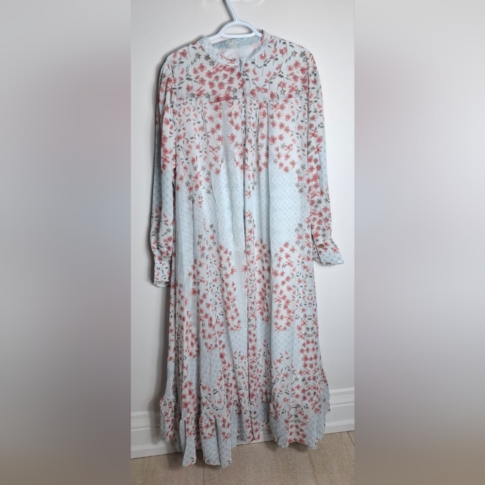 Chic Long Sleeve Floral Dress